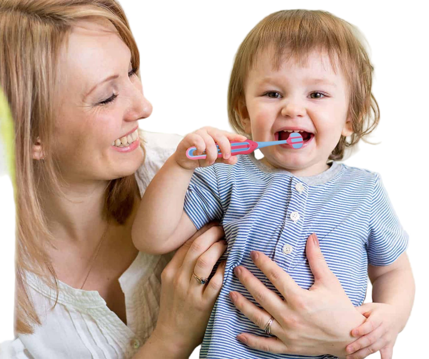 Baby Tongue Cleaner, Baby Toothbrush, 42Pcs Disposable Infant Toothbrush Clean Baby Mouth,Gauze Gum Cleaner Toothbrush Baby Oral Cleaning Stick Dental Care for 0-36 Month Baby+Free 1 Finger Toothbrush