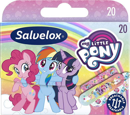Salvequick® | My Little Pony Plasters | Flexible, Durable, Breathable & Dirt-Resistant Kids Plasters | Pack of 20