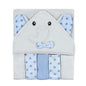 Hudson Baby Unisex Baby Hooded Towel and Five Washcloths, Modern Giraffe, One Size