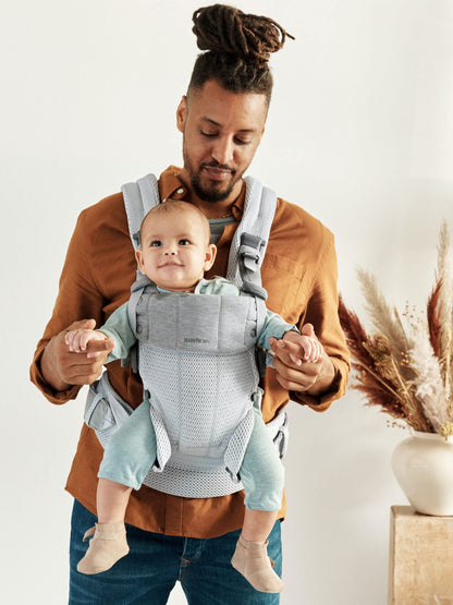 BabyBjörn Baby Carrier Harmony, Cream, 3D Mesh, 3-in-1 Ergonomic Baby Carrier; Newborn, Facing-in, Outward-Facing, and Back Carrying Positions Supported (7-40 lbs), Newborn to Toddler