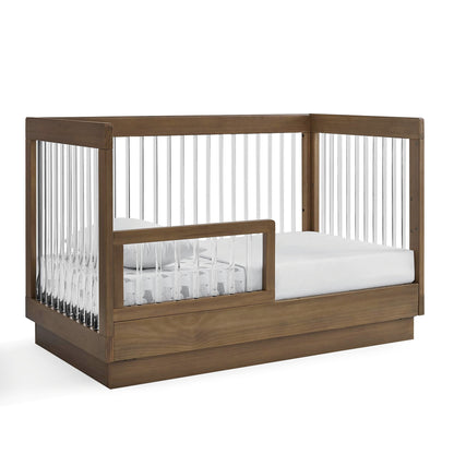 Delta Children James Acrylic 4-in-1 Convertible Crib - Greenguard Gold Certified, Midnight Grey/Acorn