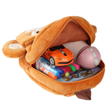 MICHLEY Toddler Backpack Plush Animal SchoolBag Cartoon Girls Travel Bag Mini Baby Daypack for Kids Kindergarten Pre School Bags, Cow