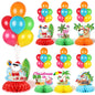 4 Sets Balloon Stand Kit for Table Bear Baby Shower Tables Centerpieces with Balloon Boy Baby Shower Decorations for Bear Theme Gender Reveal Birthday Party Table Decorations Supplies (Brown Bear, 4)