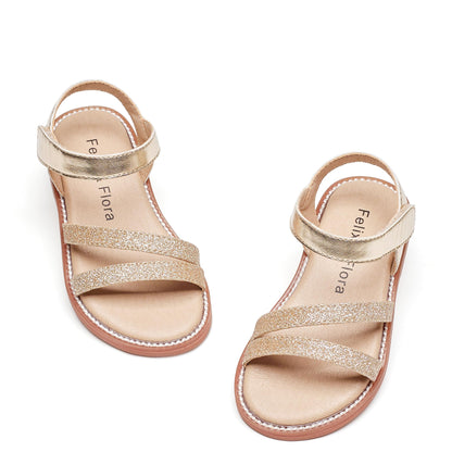 Felix & Flora Toddler Girl Sandals - Little Girl Easter Summer Dress Shoes Lightweight Open Toe Beach Holiday.