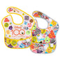 Bumkins Disney Bibs for Girl or Boy, SuperBib Baby and Toddler 6-24 Months, Essential Must Have for Eating, Feeding, Baby Led Weaning, Mess Saving Waterproof Soft Fabric, 3-pk Pooh Bear and Friends