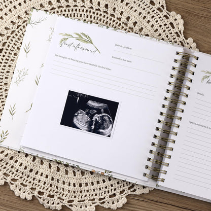 Keepsake Baby Memory Book - First 5 Year Journal - Gender Neutral Gift - Scrapbook or Photo Album for New Parents - Records Every Milestone from Birth to Age 5