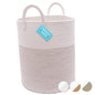 OrganiHaus Large Blanket Basket for Living Room 20x13, Rainbow Rope Basket for Classroom Organization, Toy Storage Basket, Woven Kids Laundry Basket, Baby Toy Box, Cute Storage Basket, Nursery Hamper