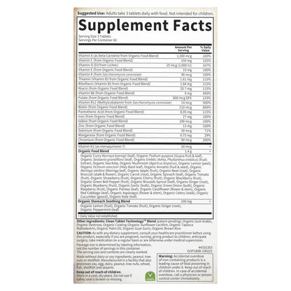 Garden of Life Organics Prenatal Vitamins - 30 Tablets, Prenatal Once Daily Whole Food Vitamins for Women with Folate not Folic Acid, Vitamin D3, Iron, Vegan One a Day Prenatal Multivitamin
