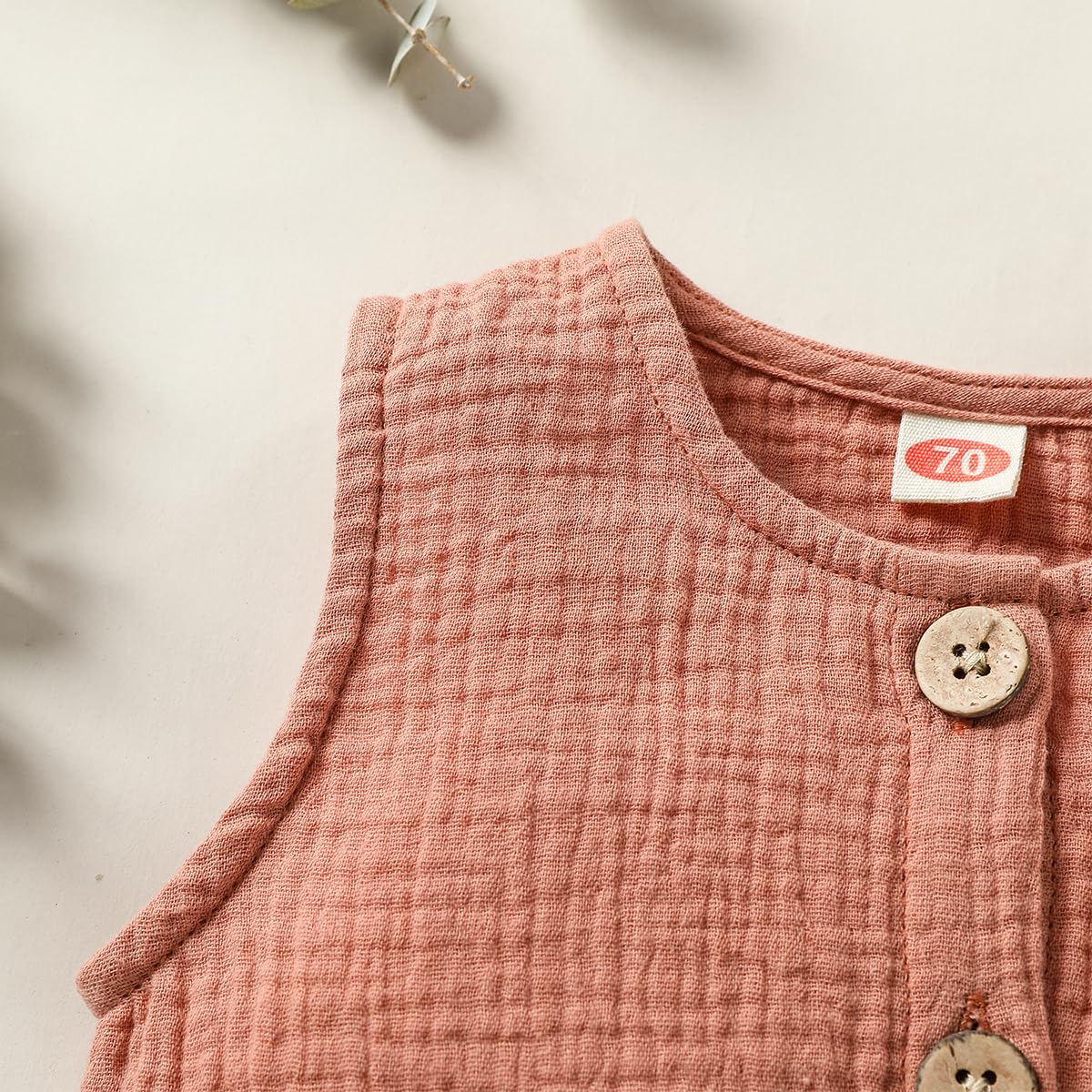 Infant Newborn Baby Boys Girls Cotton Linen Romper Summer Jumpsuit Sleeveless Overalls Clothing Set