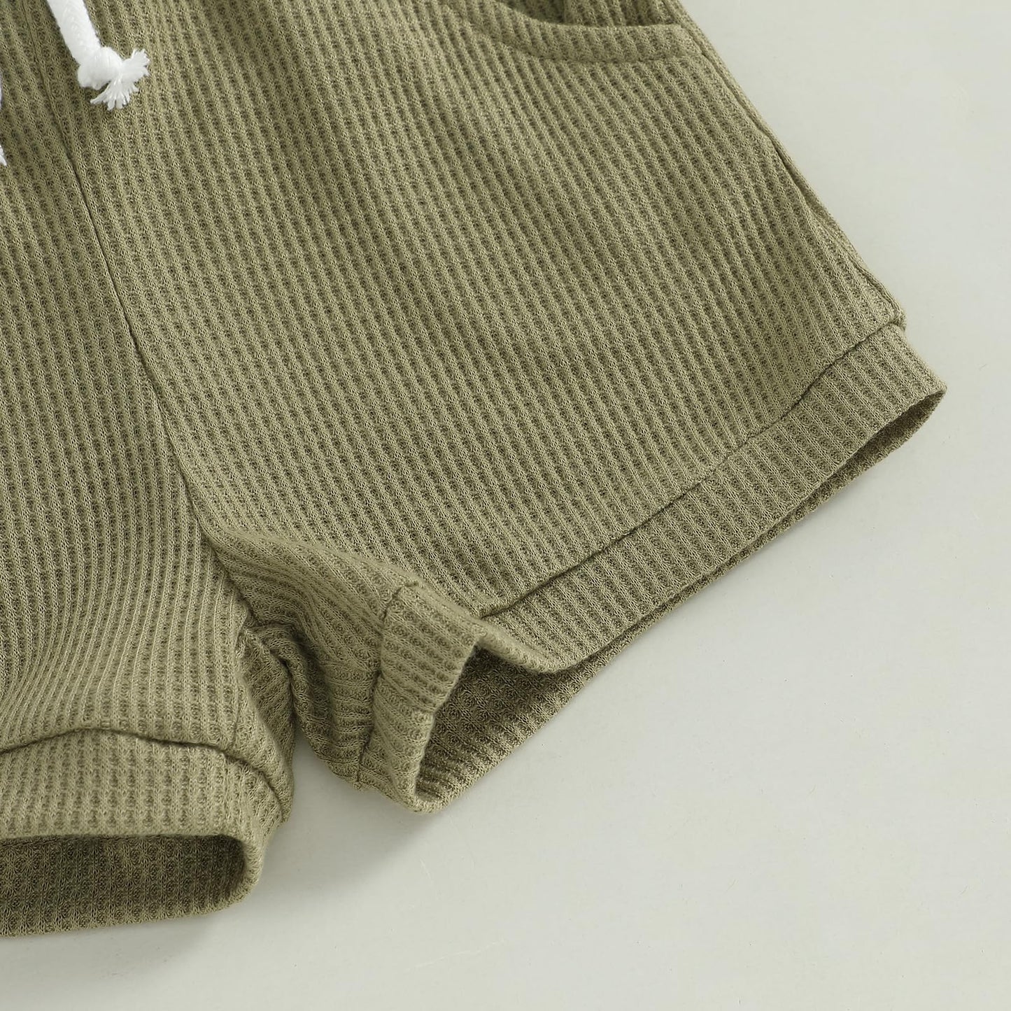 MERSARIPHY Newborn Baby Boy Summer Clothes Mama's Boy Little Dude Short Sleeve Romper Shorts Set Infant Waffle Knit Outfit
