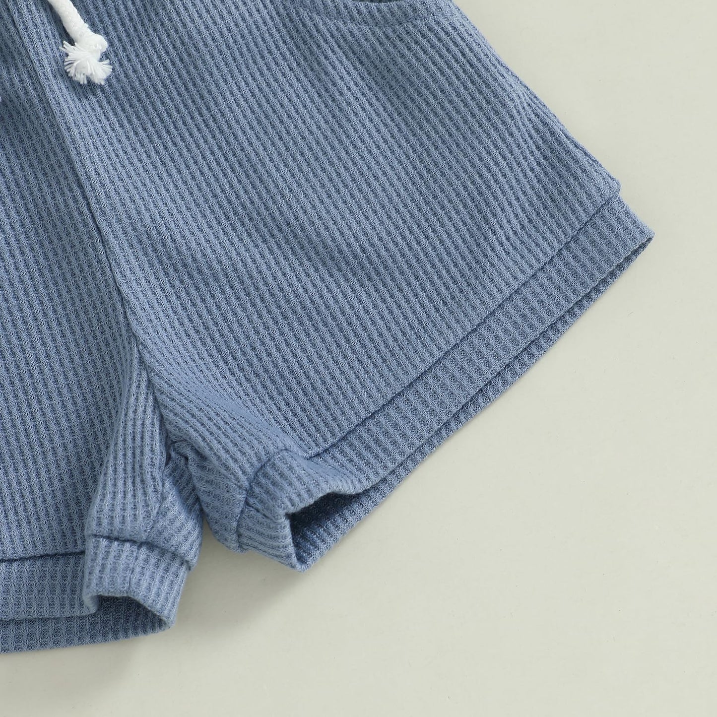 MERSARIPHY Newborn Baby Boy Summer Clothes Mama's Boy Little Dude Short Sleeve Romper Shorts Set Infant Waffle Knit Outfit
