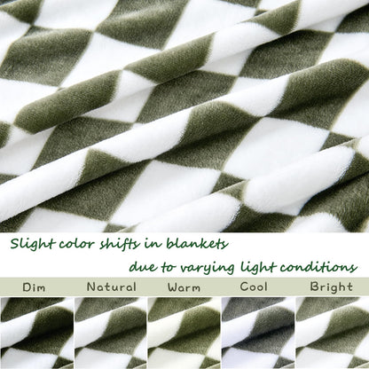 Yurhap Checkered Baby Blanket Fleece Baby Blankets for Boys, Ultra Soft Cozy Fluffy Infant Toddler Newborn Receiving Blankets for Crib Stroller, 30''x40'', Blue