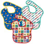 Bumkins Disney Bibs for Girl or Boy, SuperBib Baby and Toddler 6-24 Months, Essential Must Have for Eating, Feeding, Baby Led Weaning, Mess Saving Waterproof Soft Fabric, 3-pk Pooh Bear and Friends