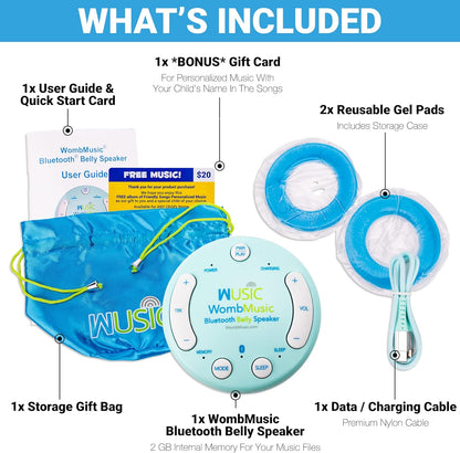 Wireless Pregnancy Headphones for Belly by Wusic: Womb Music Bluetooth Baby Headphones is a Pregnancy Essentials for First Time Mom Gifts, Play Your Baby Music in The Womb
