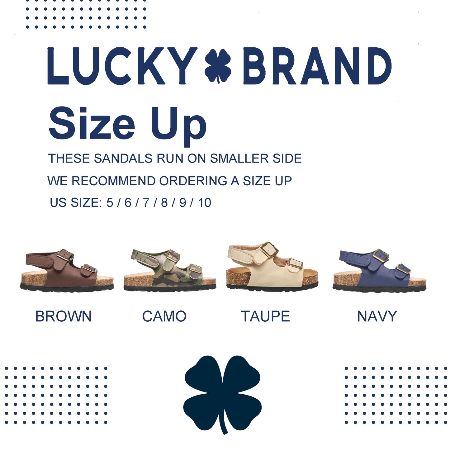 Lucky Brand Toddler Unisex Baby Boy Blanc Double Strap Casual Toddlers Sandals with Hook and Loop Closure (Toddlers)