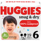 Huggies Size 1 Diapers, Snug & Dry Newborn Diapers, Size 1 (8-14 lbs), 38 Count, Packaging May Vary