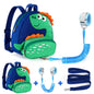 Accmor Toddler Harness Backpack Leash, Cute Dinosaur Backpacks with Anti Lost Wrist Link, Cute Mini Child Backpack Wristband Tether Strap and Protection Leashes for Boys Girls Aged 1-3 Years
