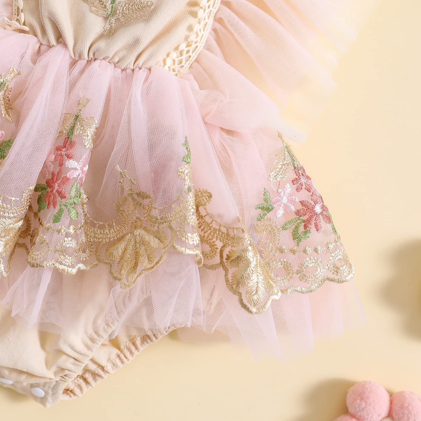 Mubineo Baby Girl Summer Clothes Lace Romper Skirt Dress Princess Outfits Sleeveless Flower Newborn Outfit