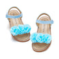Felix & Flora Toddler Girls Sandals Soft Rubber Flats Summer Baby Flower Girl Shoes.