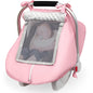 Unicorn Castle Baby Car Seat Cover Infant Car Seat Covers for Babies Breathable Car Seat Canopy Mesh Window Carseat Cover for Four Seasons Newborn