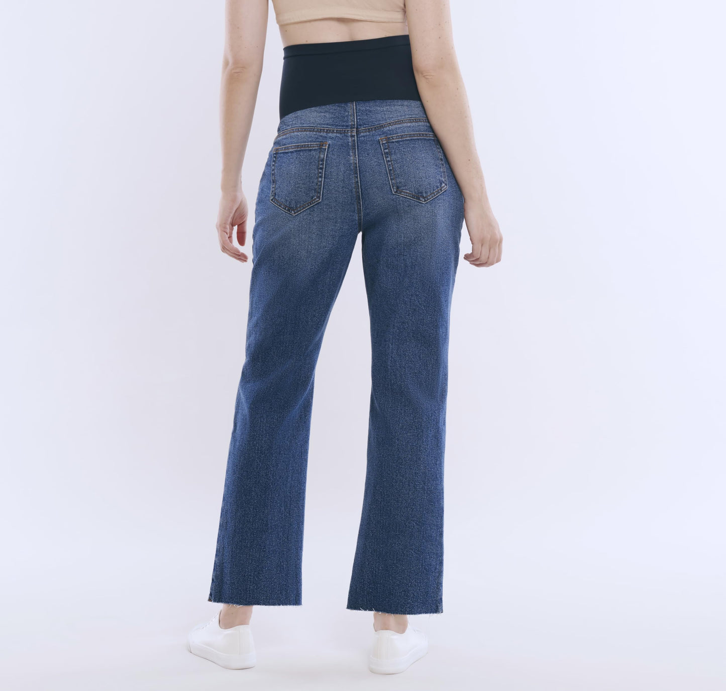 Motherhood Maternity Women's Secret Fit Over The Belly Slim Straight Leg Pregnancy Jeans