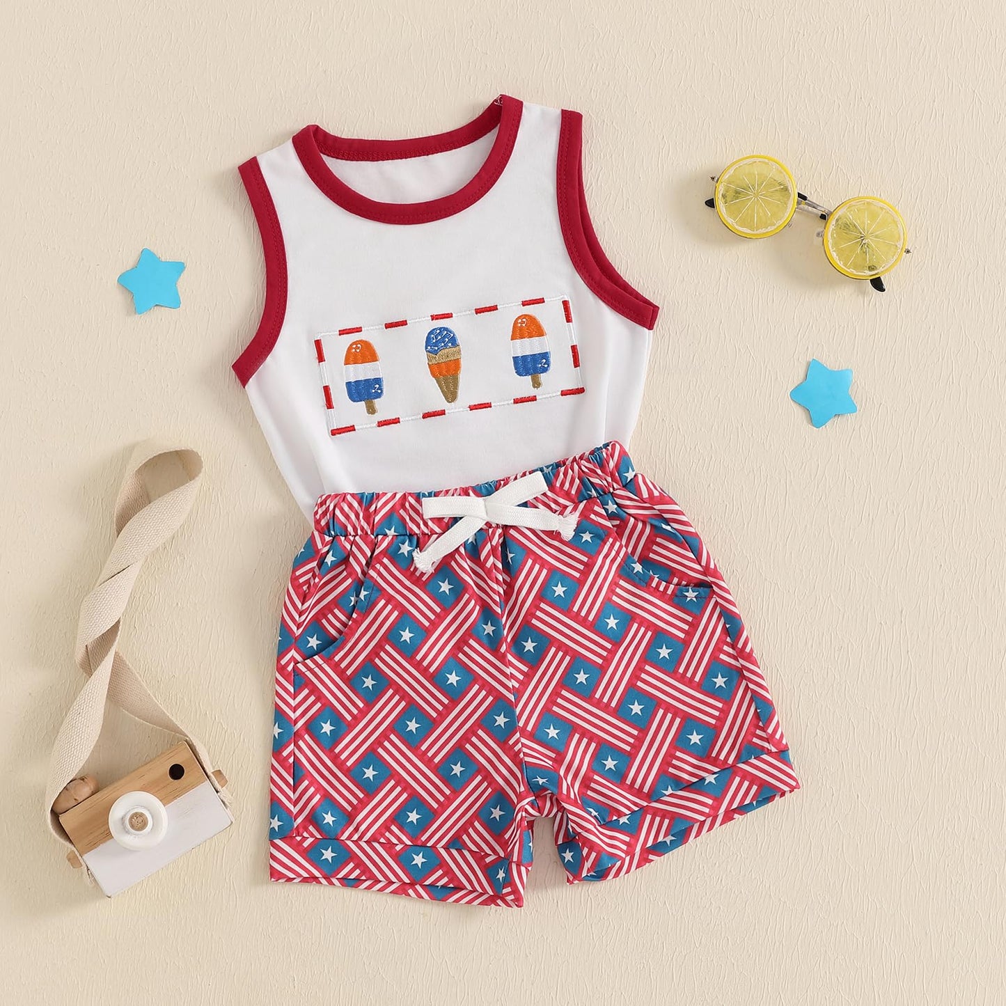 Baby Boy Summer Clothes Striped Tank Tops Camisoles and Shorts Newborn Boys Spring Summer Outfit