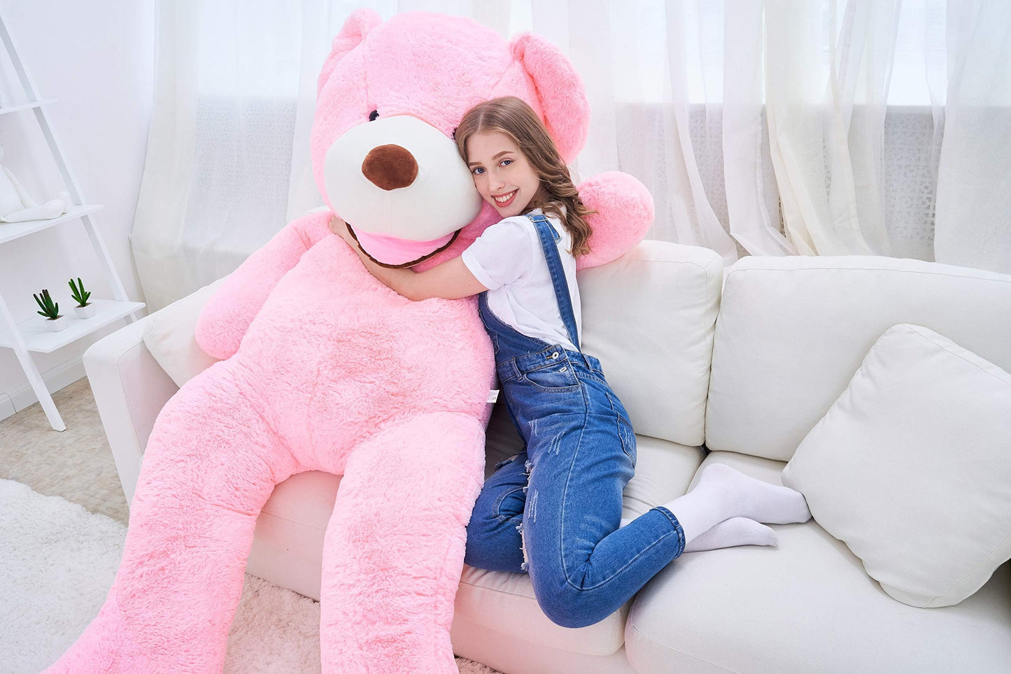 IKASA Giant Teddy Bear Plush Toy Stuffed Animals(Brown,78 inches)