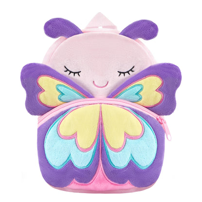 NICE CHOICE Cute Toddler Backpack Toddler Bag Plush Animal Cartoon Mini Travel Bag for Baby Girl Boy 2-6 Years(Grey Elephant)