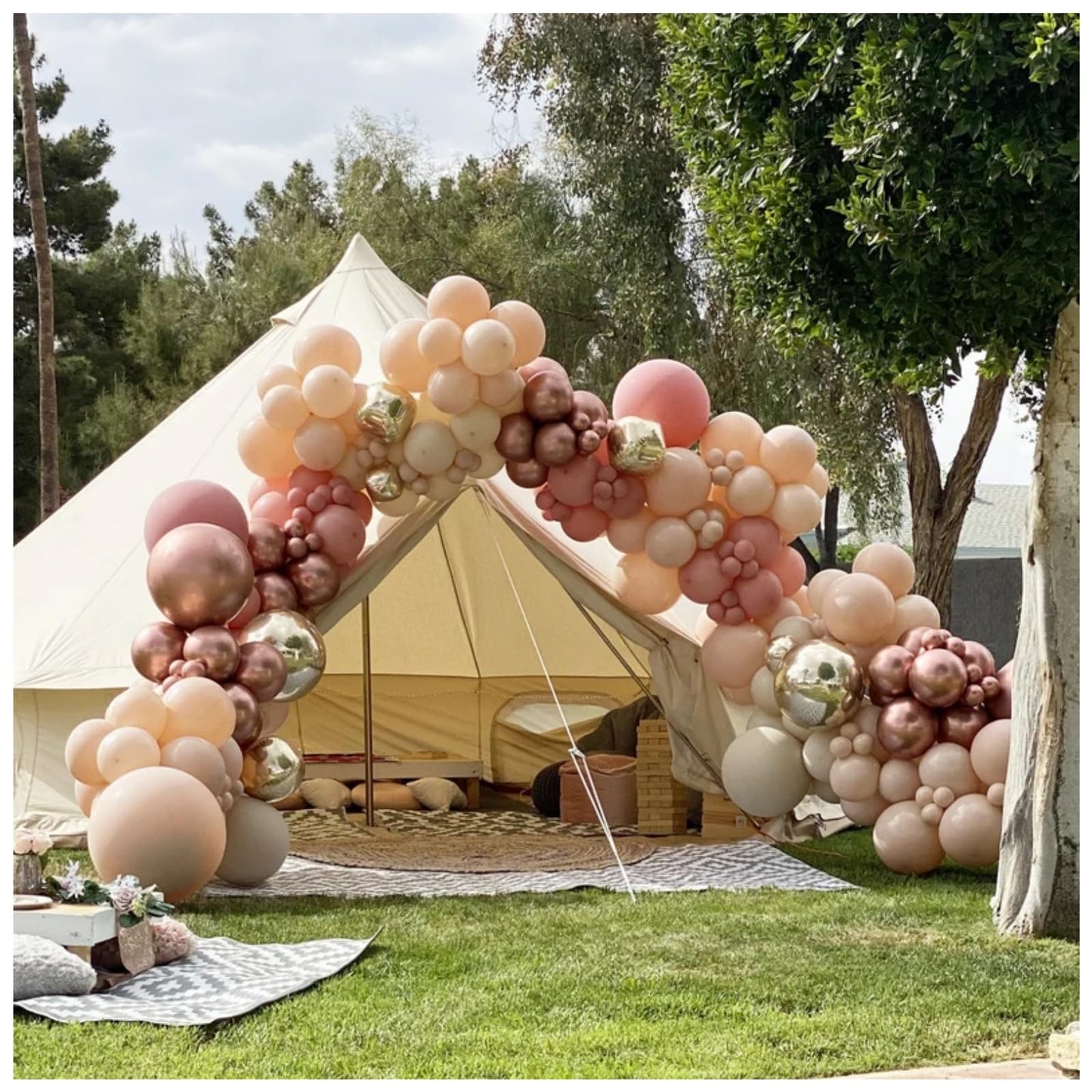 Dusty Blue Balloon Garland Kit - 137pcs Balloon Arch kit with Dusty Baby Blue, Sand White, White Balloons - Perfect for Baby Shower Wedding Boy Birthday Decoration