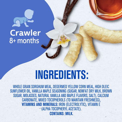 Gerber Snacks for Baby Lil Crunchies, Mild Cheddar, 1.48 Ounce (Pack of 6)