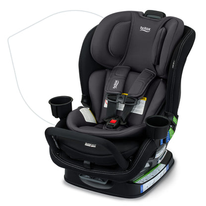 Britax Poplar S Convertible Car Seat, 2-in-1 Car Seat with Slim 17-Inch Design, ClickTight Technology, Arctic Onyx