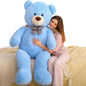 MaoGoLan Giant Big Teddy Bear 4 Feet 47 inch Life Size Tan Plush Bear Brown Stuffed Animal for Children Boyfriend