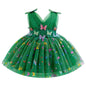 IDOPIP Toddler Baby Girls Shiny Butterfly Tutu Dress Princess Birthday Party Pageant Flower Girl Wedding V-Backless Dresses