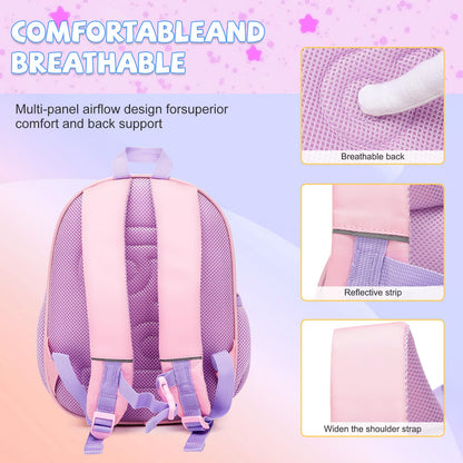 Toddler Backpack for 1-3 Year Old Girls & Boys Waterproof 3D Animal Cartoon Rabbit Design Kids Travel Backpack Lightweight Preschool Daycare Bag with Adjustable Straps(Little White Rabbit)