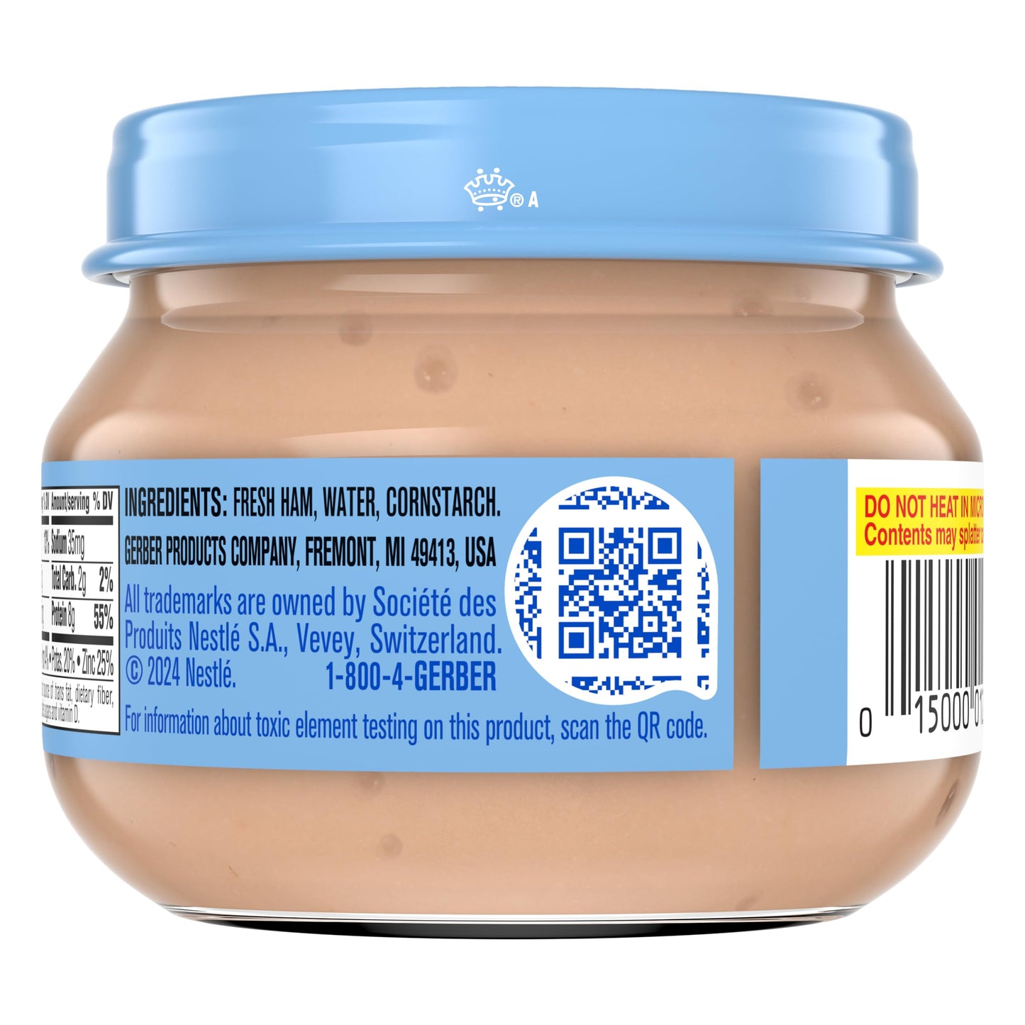 Gerber Stage 2 Baby Food, Chicken & Turkey Variety Pack Jars, Mealtime Poultry Puree, Baby Food Puree,12-Pack