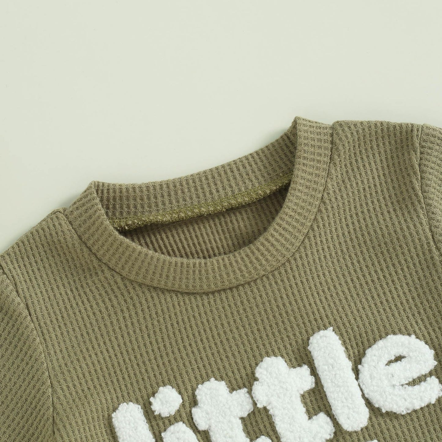 Toddler Baby Boy Summer Clothes Embroidered Waffle Short Sleeve T-Shirts Elastic Shorts Newborn Infant Boy Outfits
