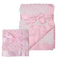 American Baby Company Heavenly Soft Chenille Security Blanket, 2-Layer Design with Minky Dot & Silky Satin, Pink, 14" x 14" for Boys and Girls