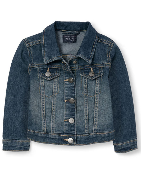The Children's Place Baby Toddler Girls Basic Denim Jacket