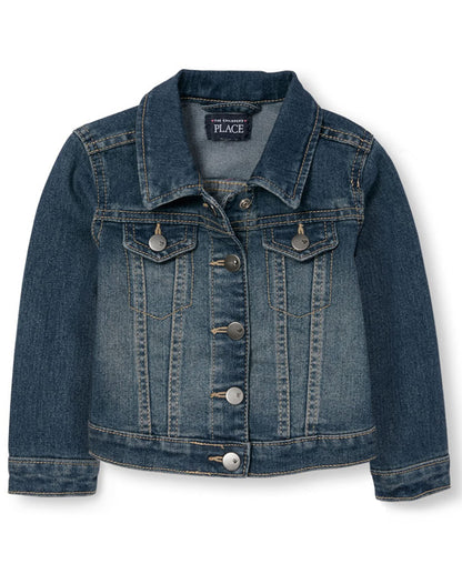 The Children's Place Baby Toddler Girls Basic Denim Jacket