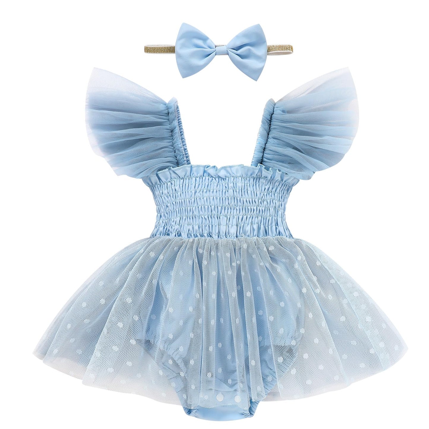 Baby Girl Clothes Infant Tulle Romper Ruffe Sleeveless Bodysuit Baby Girl Outfits Infant Girl Dress 0-18M