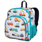 Wildkin 12-inch Kids Backpack – Padded, Adjustable, Ideal for Daycare & Travel - Trains, Planes, and Trucks