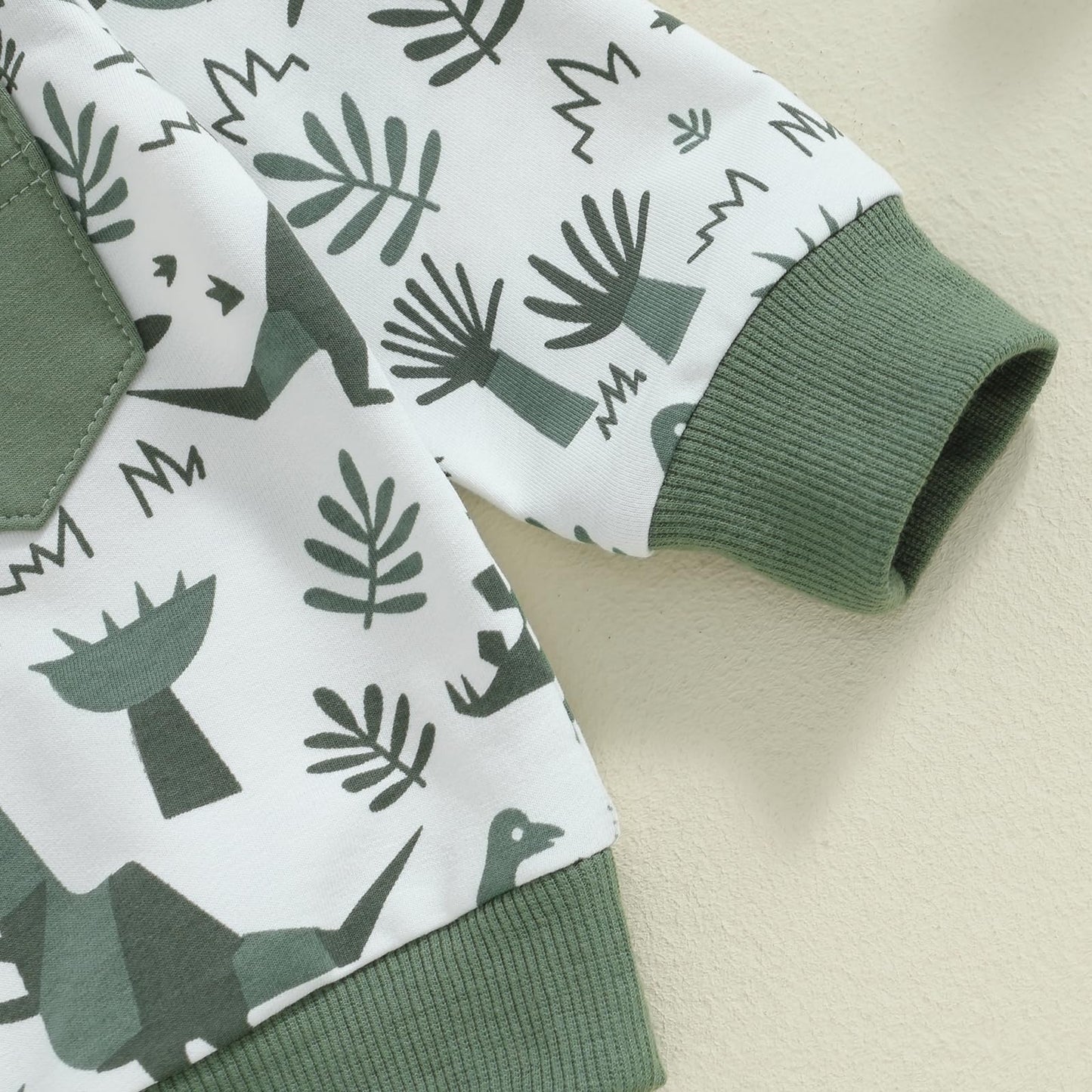 MA&BABY Toddler Boys Clothes Dinosaur Print 6 12 18 24 Months 3T 4T Outfits Long Sleeve Pullover Jogger Pant 2PC Sets