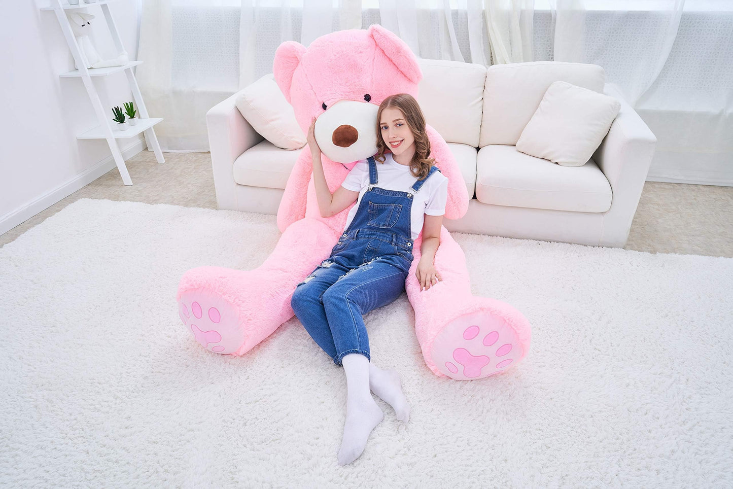 IKASA Giant Teddy Bear Plush Toy Stuffed Animals(Brown,78 inches)