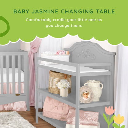 6044AU-PLTM Changing Table, Platinum