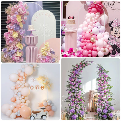 Wokceer 7.2 FT Wedding Arch Backdrop Stand, Gold Metal Arch Backdrop Stand for Wedding Ceremony Birthday Party Bridal Baby Shower Photo Booth Garden Floral Balloon Arches Decoration