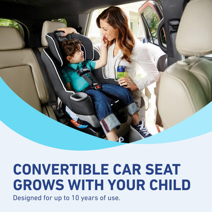Graco Extend2Fit 3-in-1 Convertible Baby Car Seat, Rear and Forward Facing, Adjustable Extension Panel for Extra Legroom, Talia