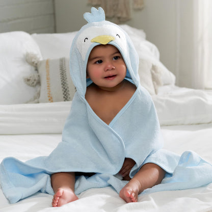 Gerber Baby 4 Piece Animal Character Hooded Towel and Washcloth Set, Brown Lion, One Size