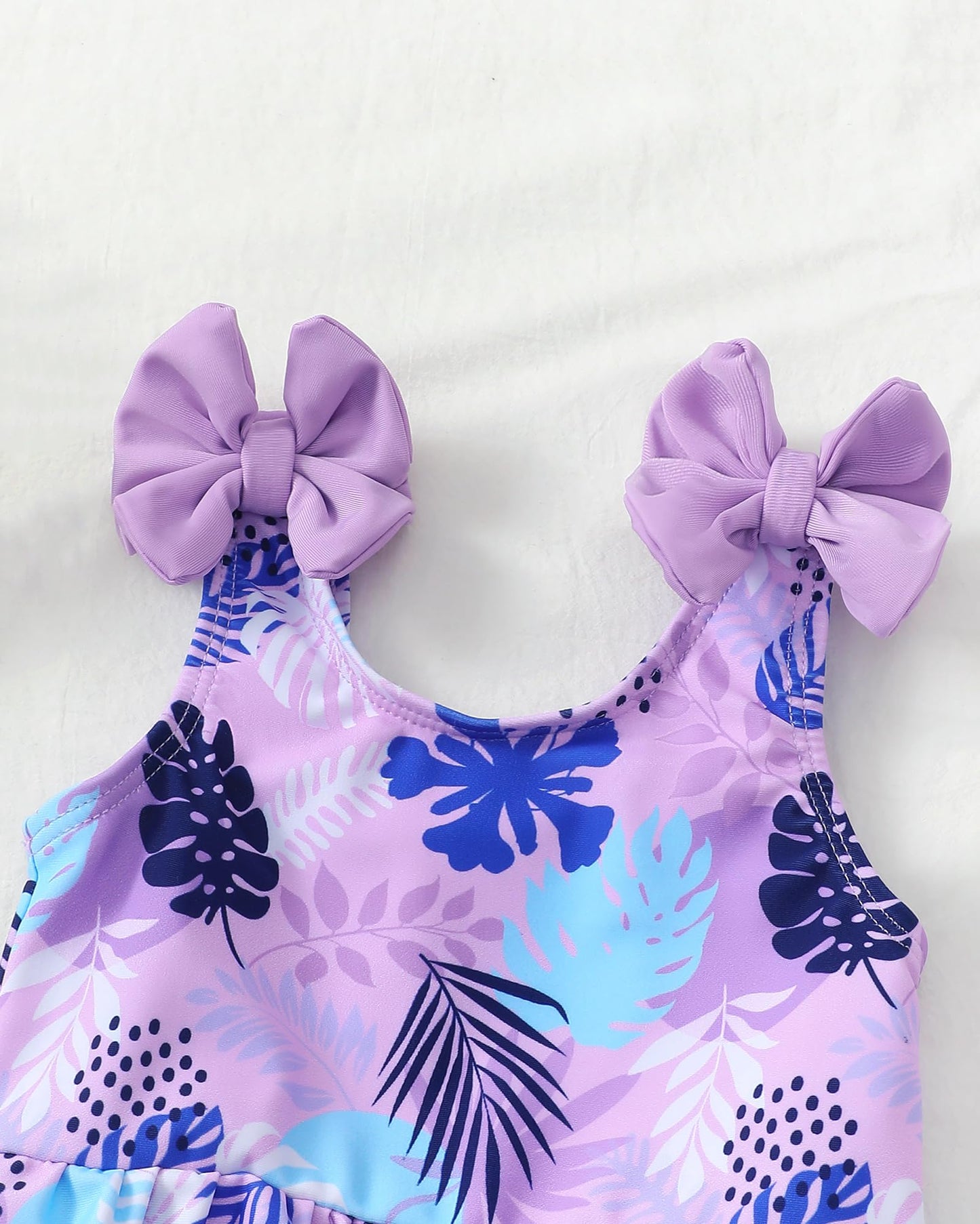 Mioglrie Baby Infant Swimsuit Girl Toddler Bathing Suit Girl Summer Beach Bikini Tankini Swimwear Hat 3-24 Months 2t-5t