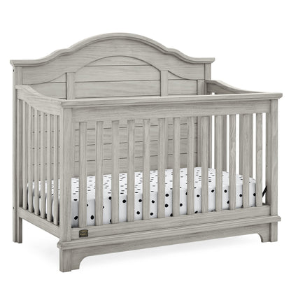 Delta Children Simmons Kids Asher 6-in-1 Convertible Crib with Toddler Rail, Aged Oak