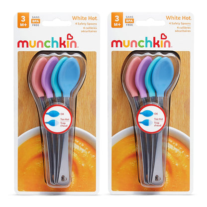 Munchkin® White Hot® Safety Baby Spoons, 4 Pack